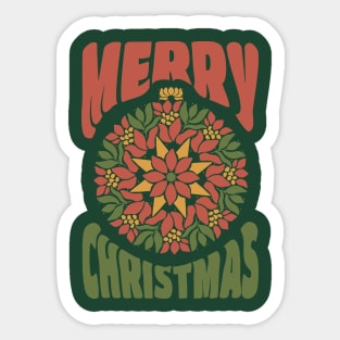 Merry Christmas Ornament Sticker